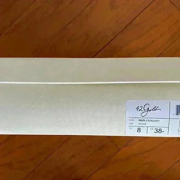 42 GOLD Womens Miley Burgundy Leather. SIZE 8 BRAND NEW - Picture 10 of 11